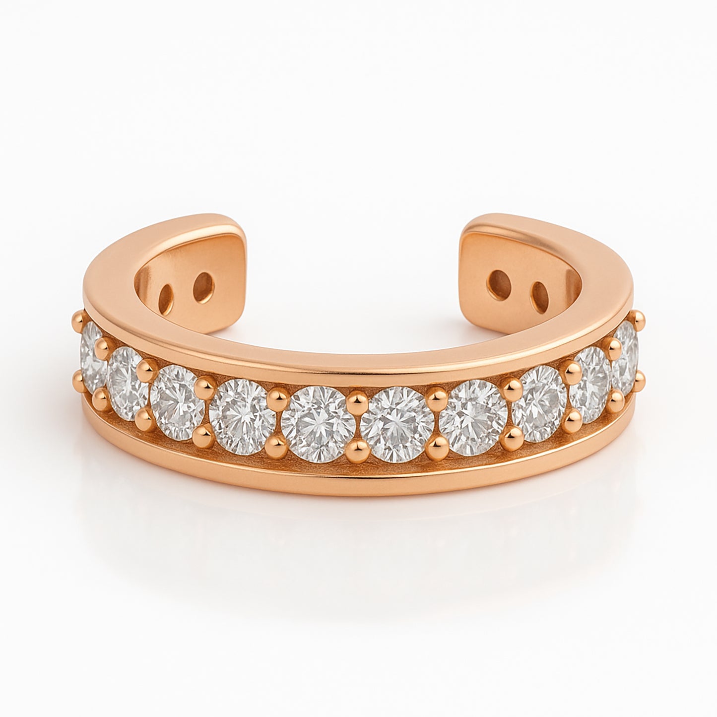 Single Row Diamond Ear Cuff