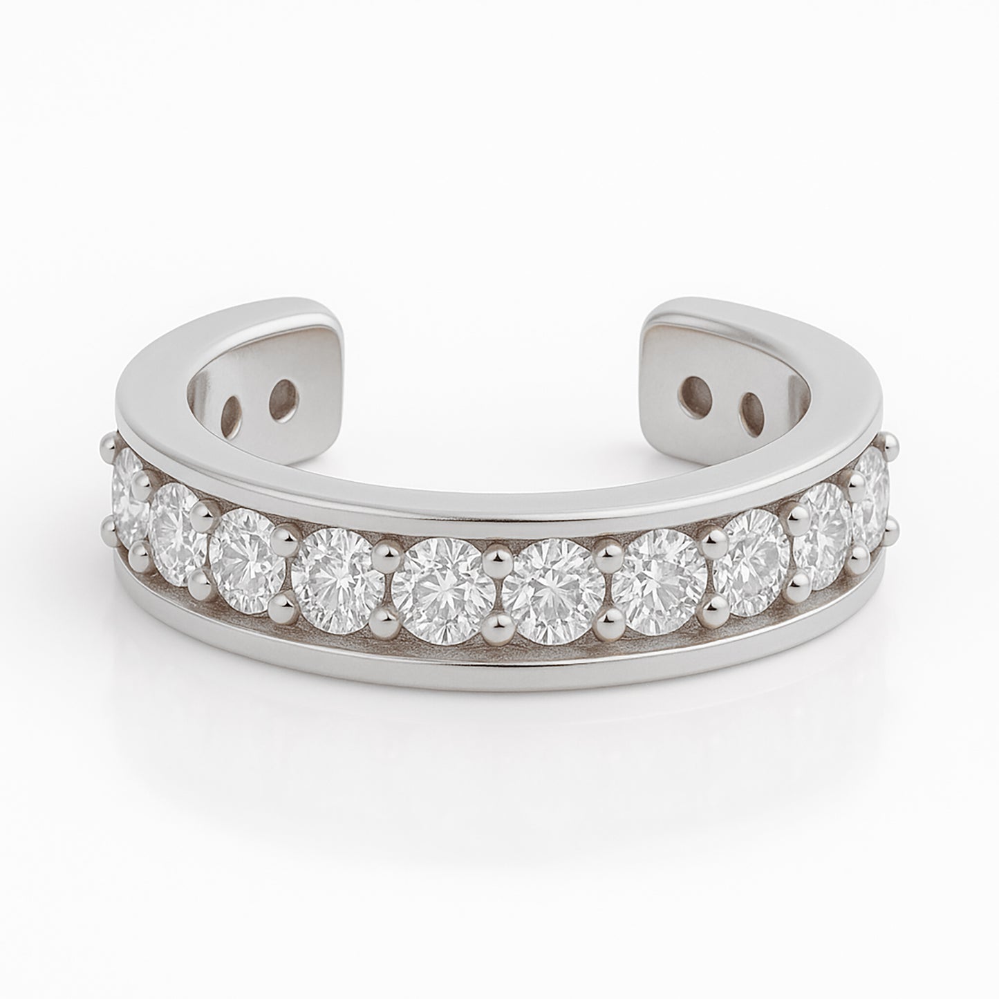 Single Row Diamond Ear Cuff