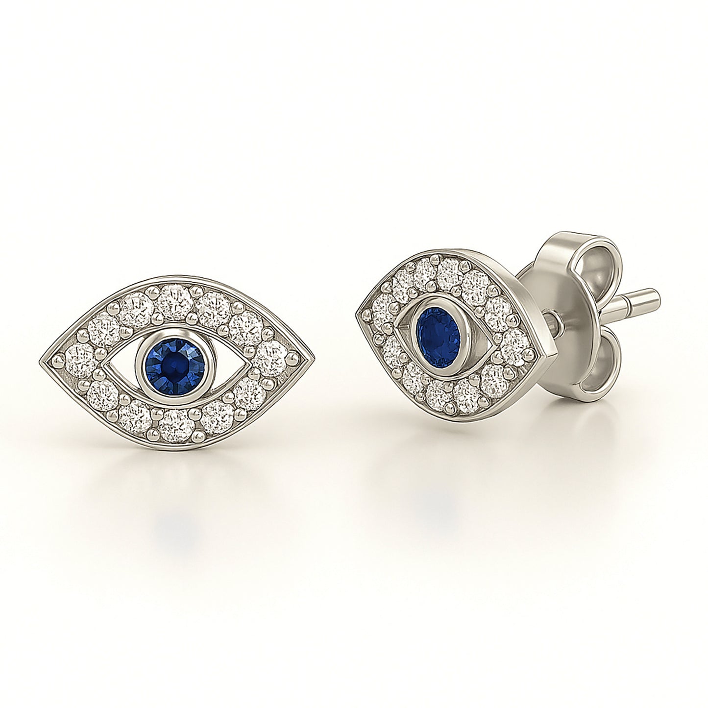 Evil Eye Stud Earrings