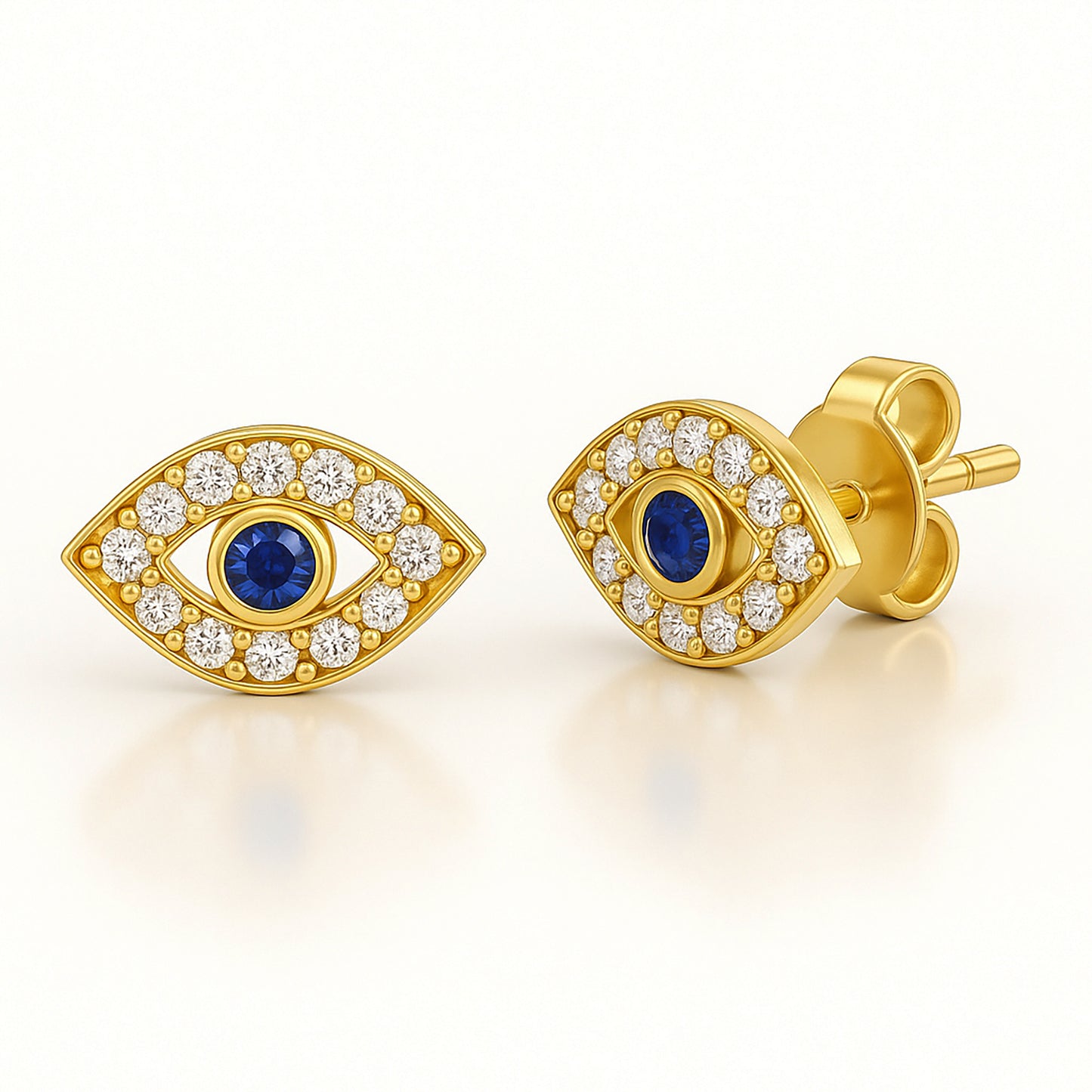 Evil Eye Stud Earrings