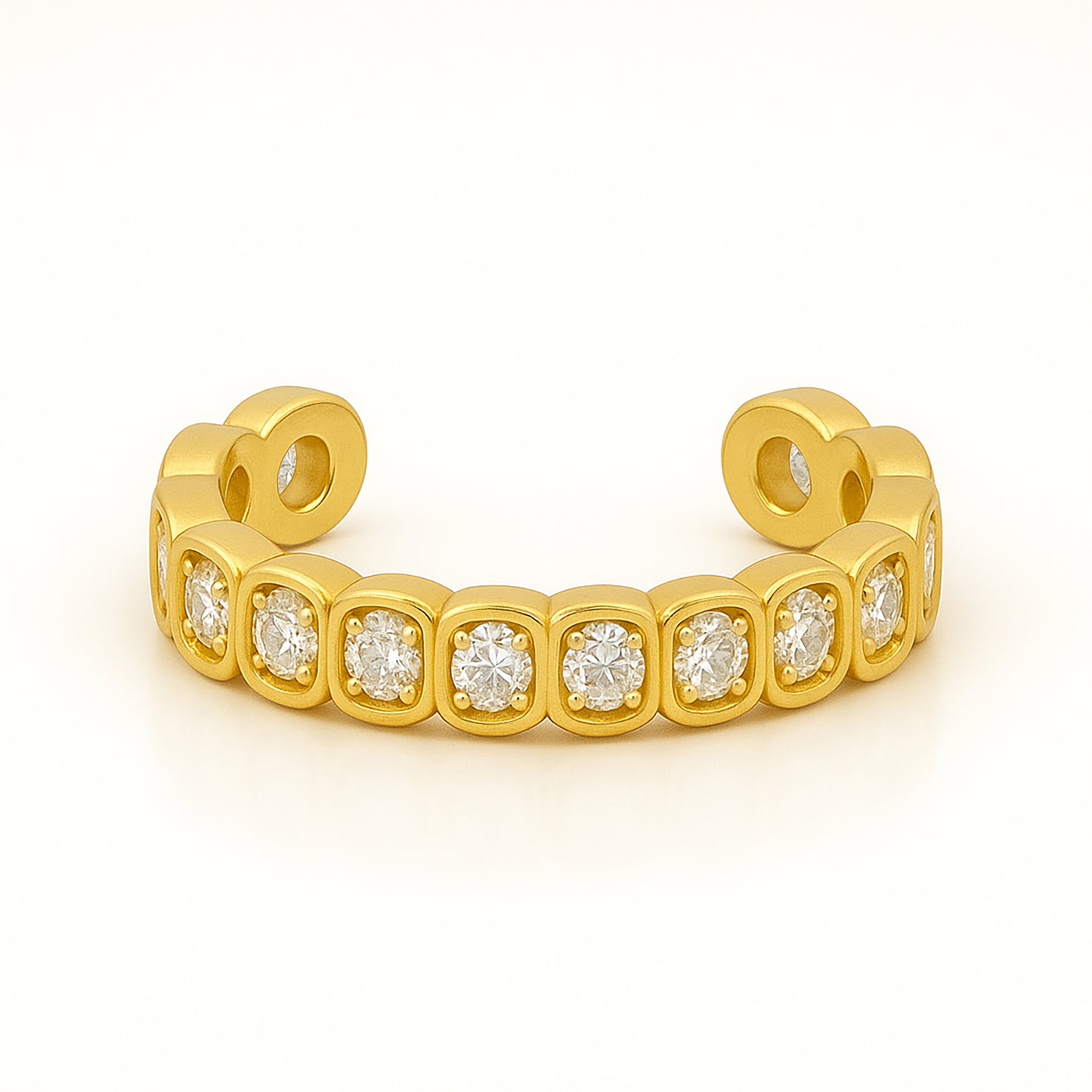 Diamond Bezel Ear Cuff