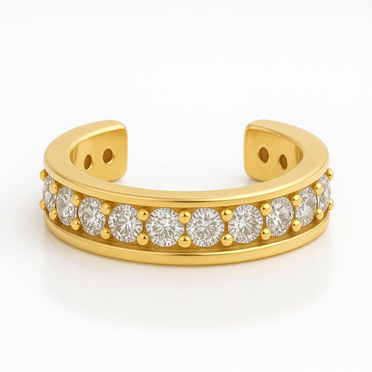 Single Row Diamond Ear Cuff