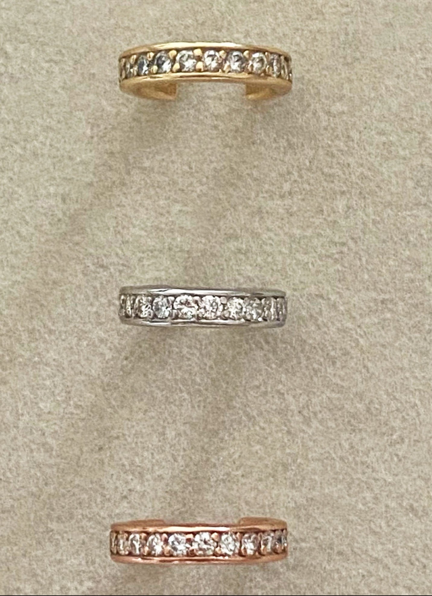Single Row Diamond Ear Cuff